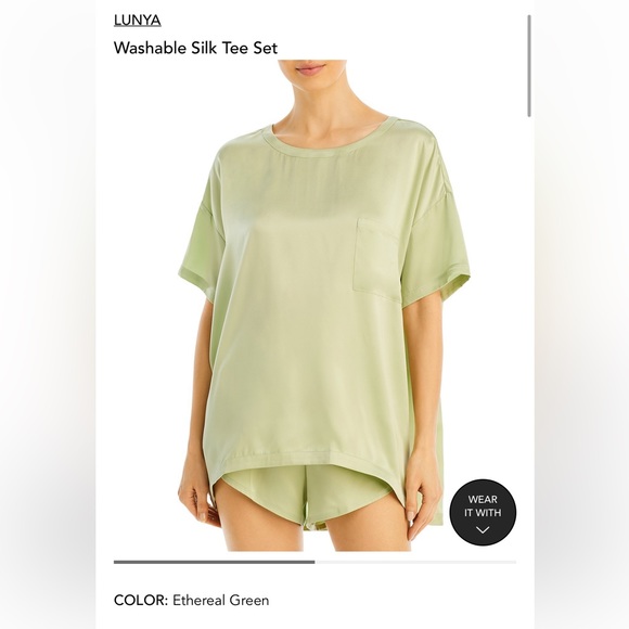 Lunya washable silk t-shirt set